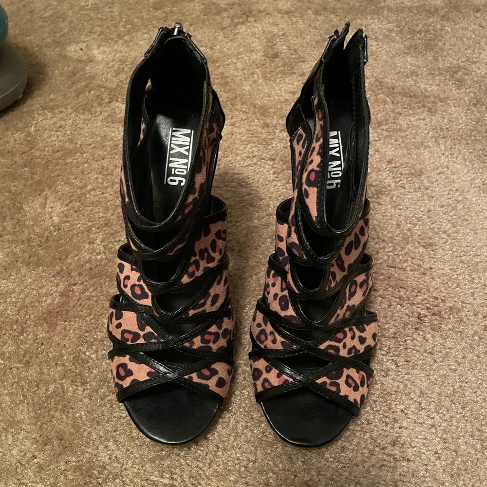Mix No. 6 Women's Leopard Print Heels